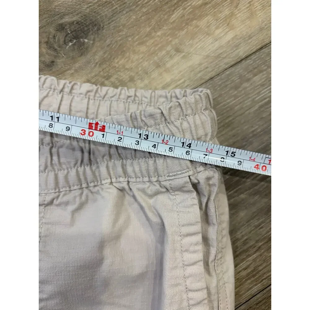 Vuori Ripstop Jogger Pants Beige Drawstring Elastic Waist Men’s Size M